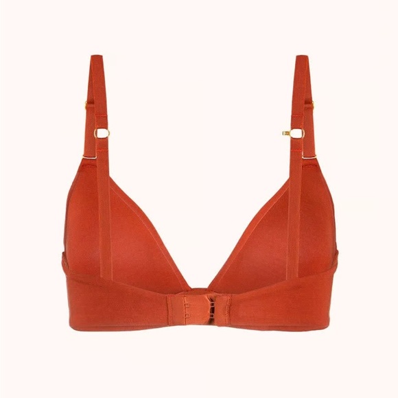 Lively The All-Day Plunge No-Wire Bra in 34D Burnt Orange NWT - Picture 4 of 8
